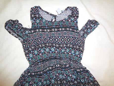 Barevné letní šaty s ornamenty, primark,128