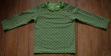Triko zelený puntík, 86