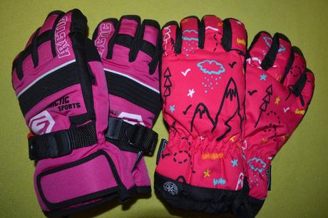 2x lyžařské rukavice v.116-134, 116 / 122 / 128 / 134