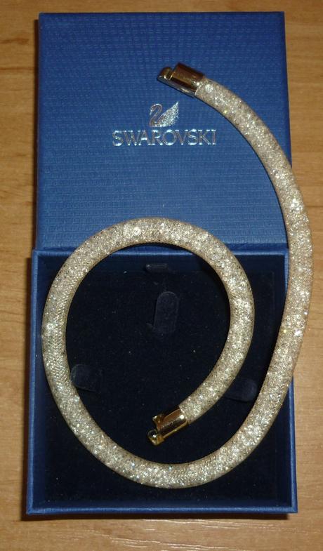 Béžový náramek s krystaly swarovski, swarovski