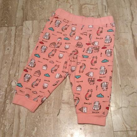 Bavlněné tepláky s kočičkami, 86