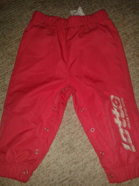 Šusťákové kalhoty lotto s podšívkou, lotto,80