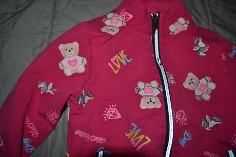 Dívčí mikina v.110, na zip,bavlna, kugo,110