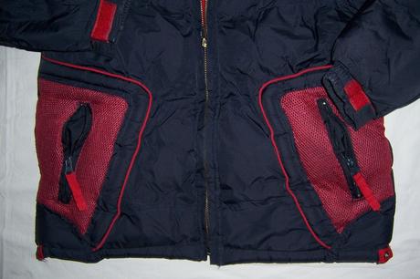 Tmavě modrá teplá bunda s odepínacími rukávy, success,134