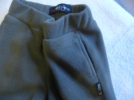 Flísové khaki tepláky/kalhoty vel.92/98, kenvelo,92