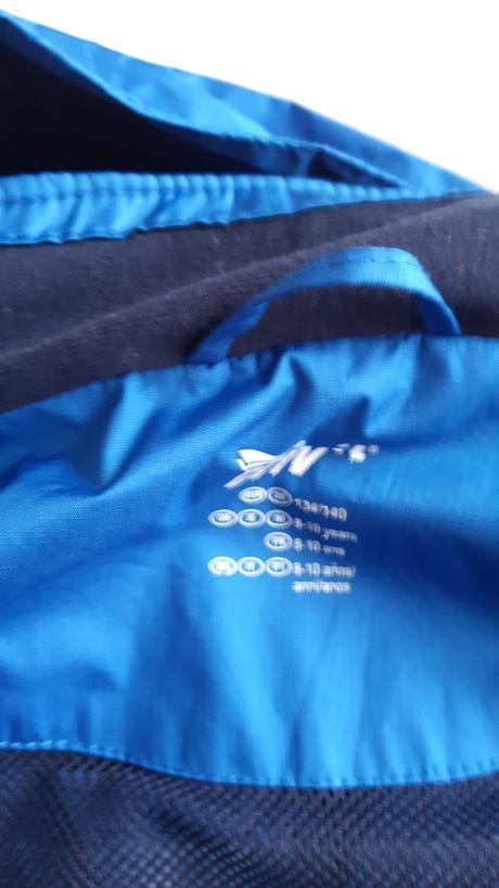 Tenká nepromokavá bunda 134-140, crivit,140