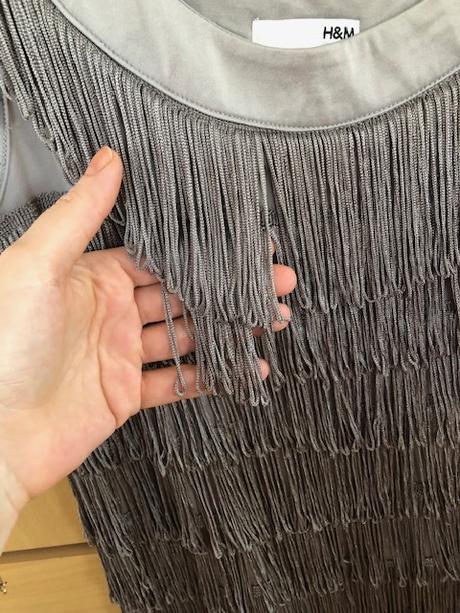 Top s třásněmi, h&m,s