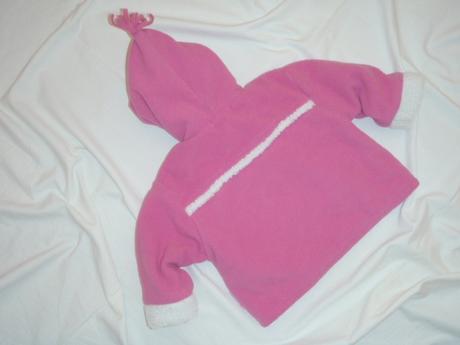 Kouzelný  růžový teploučký flís kabátek, 74