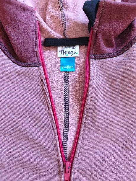 Tenká růžová mikina little things 7-9 let, little things,128