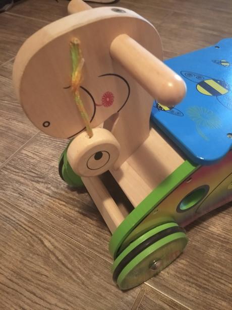 Dřevěné odrážedlo šnek, 