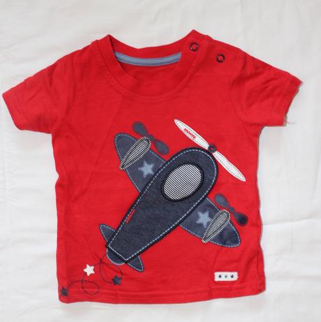 Bf195. tričko s letadlem 6-9 měs., george,74