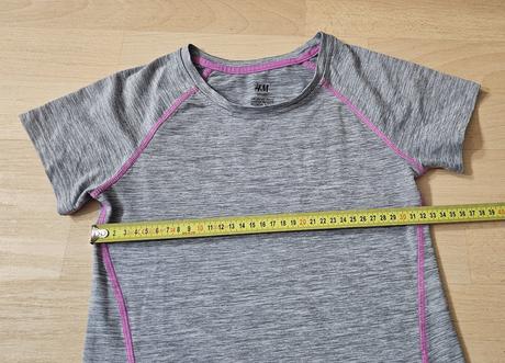 Tričko s kr.rukávem šedé hm sport, h&m,134