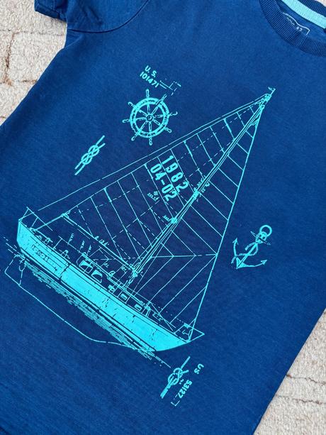 Bavlněné tričko - loď, next,134