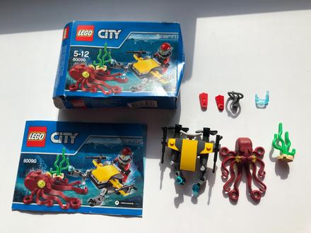 Lego city 60090 hlubinný mořský průzkum, potápěčsk,