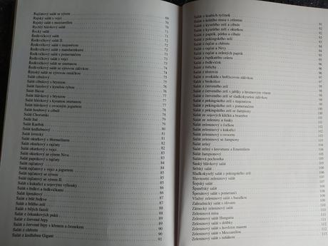 Kuchařka saláty zeleninové a ovocné,