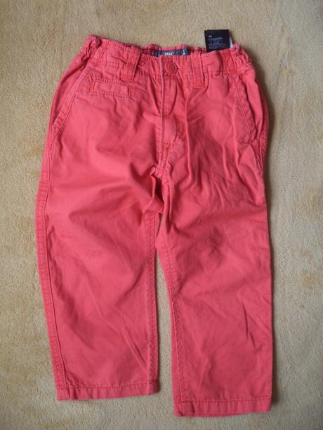 Červené kalhoty, h&m,92