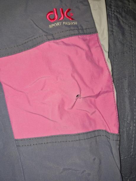 Šedo-růžové zateplené kalhoty zn. grace vel. 110, grace,104