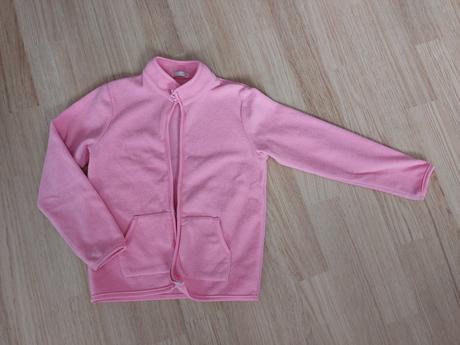 Flísová mikina růžová, 128