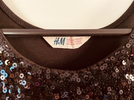Šaty s flitry 8-10 let, h&m,140