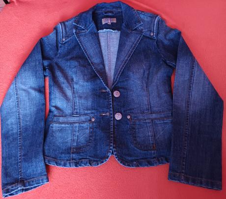 Dívčí riflivá bunda/kabátek, s