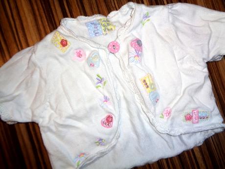 Luxusní bílé vyšívané bolerko s krajkou od nextu, next,98