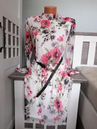 Květované šaty, orsay,38