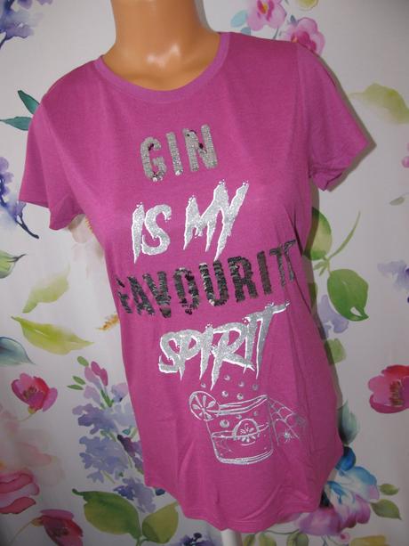 Dámské sytě růžové tričko s flitry, george,m