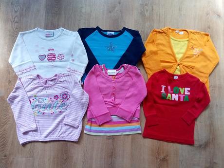 6x tričko dlouhý rukáv - next,carter's atd, 86