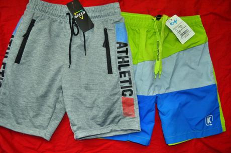2x výborné chlapecké kraťasy kugo,v.134,140, kugo,134 / 140