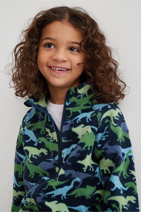 Dinosauří mikina h&m klučičí flíska vel. 98/104, h&m,98 / 104