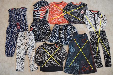 Černobílý "počmáraný" komplet smile 2-3 roky, 86–98