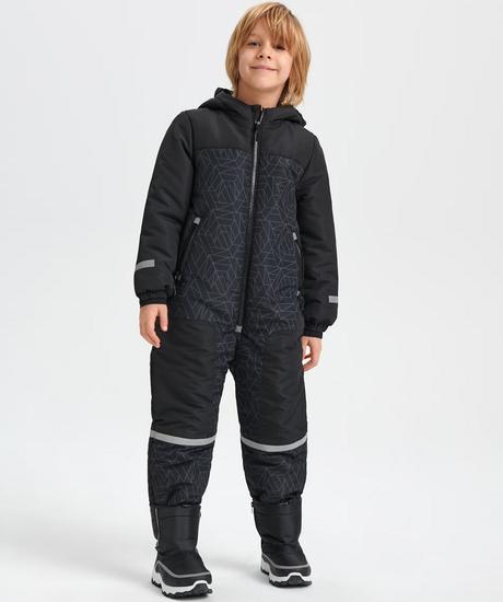 Zimní černá kombinéza klučičí overal vel. 122, sinsay,122