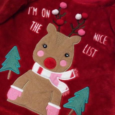 Vánoční heboučká huňatá mikina, 98