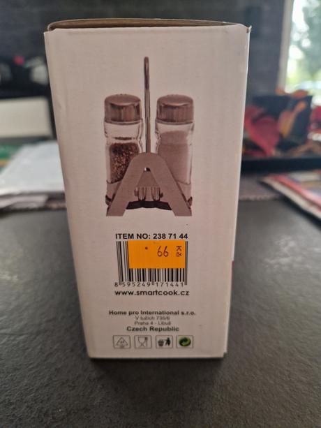 Stolní sada na sůl pepř a ubrousky, 