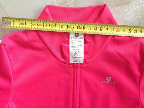 Fuchsiová sport funkční mikina domyos 104cm 3-4r, domyos,104
