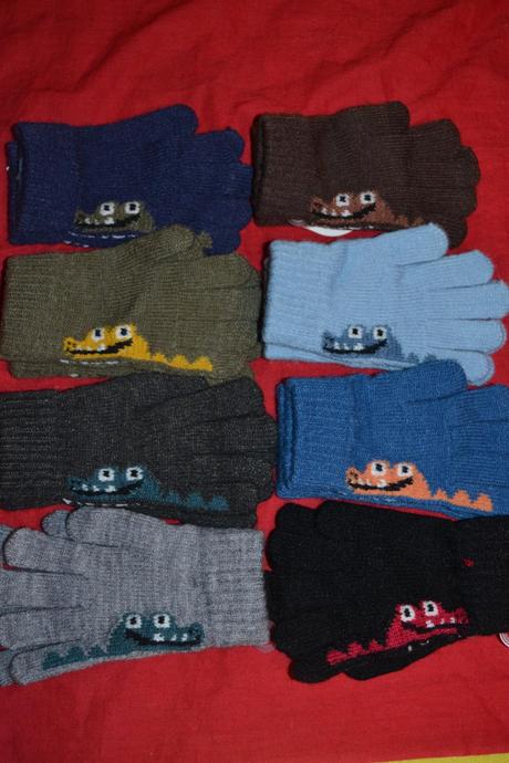 Strečové rukavice prstové oteplené,v.92-116, 92 / 98 / 104 / 110 / 116