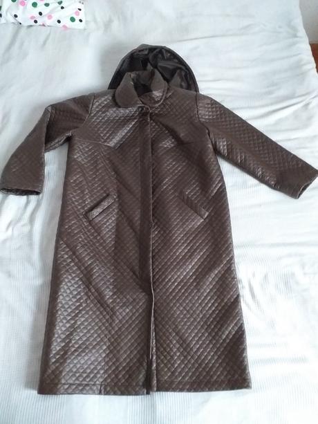 Nový hnědý kabát od švadleny vel. 48/50, 46 / 48
