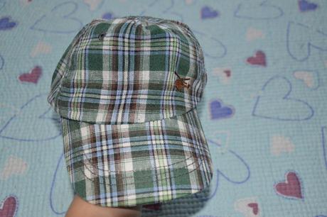 Bavlněná kostkatá kšiltovka s vrtulníkem vel 92/98, 92