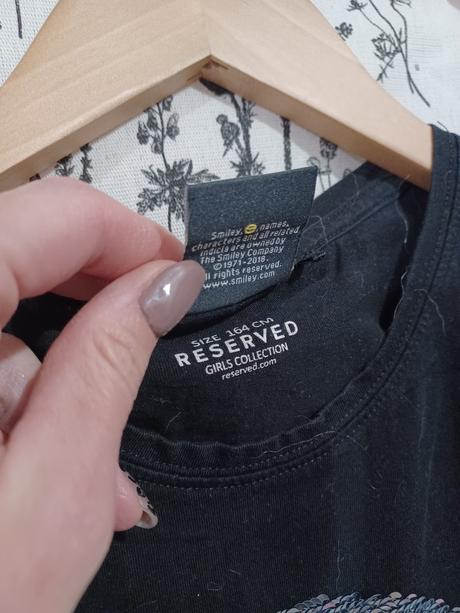 Tričko smajlík s měnícími flitry, reserved,164