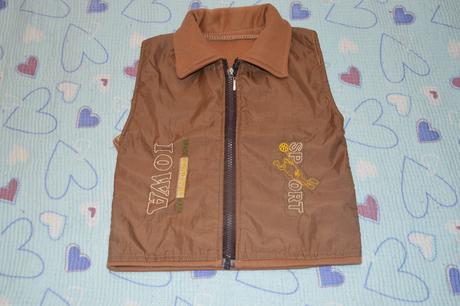 98 104 hnědá vestička vesta, 104