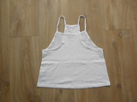 Bílý dívčí top / tílko zn. tchibo vel.146/152, tchibo,146