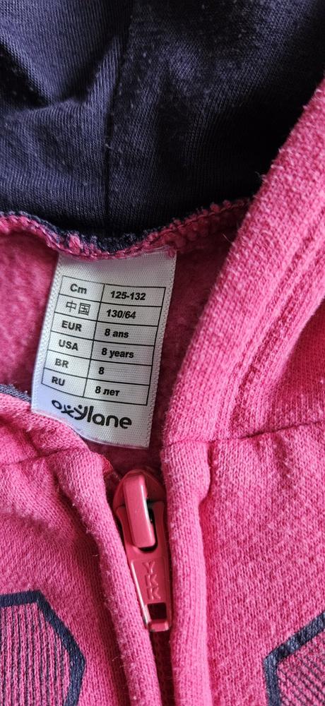 Dívčí mikina, mikinka, oxylane, vel.125/132 (8let), 128