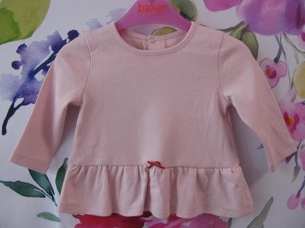 Růžové kojenecké elastické šatičky, 62