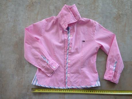 Růžová košile tommy hilfiger vel.4 - 104cm unisex, tommy hilfiger,104