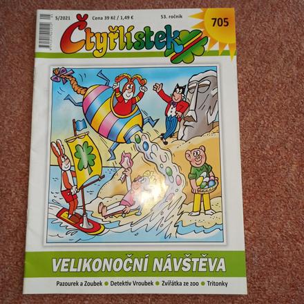Časopis čtyřlístek 705,