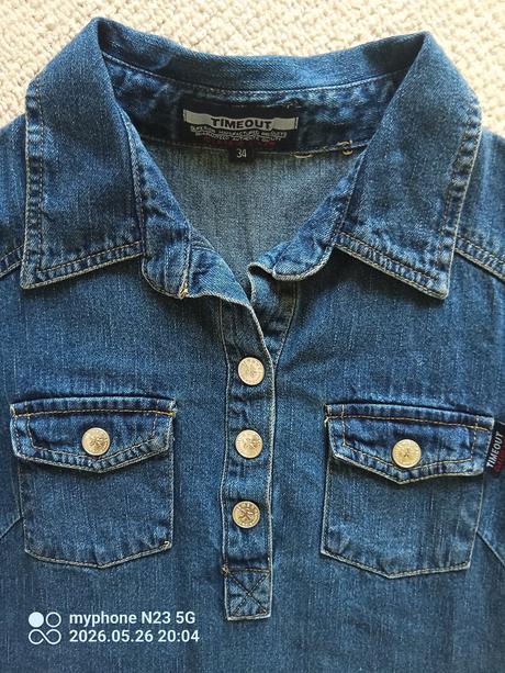 Šaty zn."timeout medium denim" vel."34", denim,34