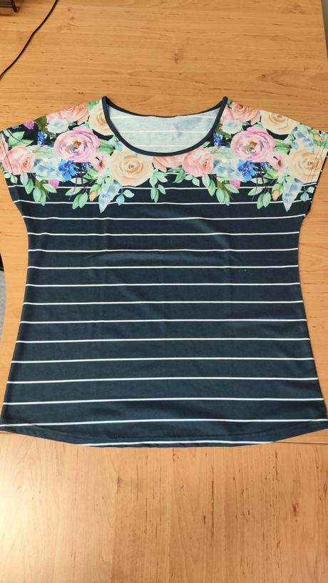 Letní top modrý, l