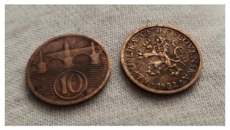 Historické 5ti a 10ti haléře 1922-1938,