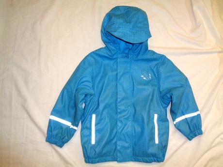 Tyrkysově modrá nepromokavá bunda 98/104, lupilu,98