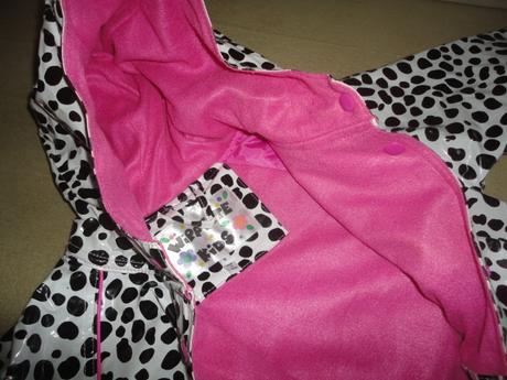 Luxusní vypodšívkovaný plášť do deště, vel.5-6 let, 110